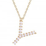 Pearl Initial Letter Necklace