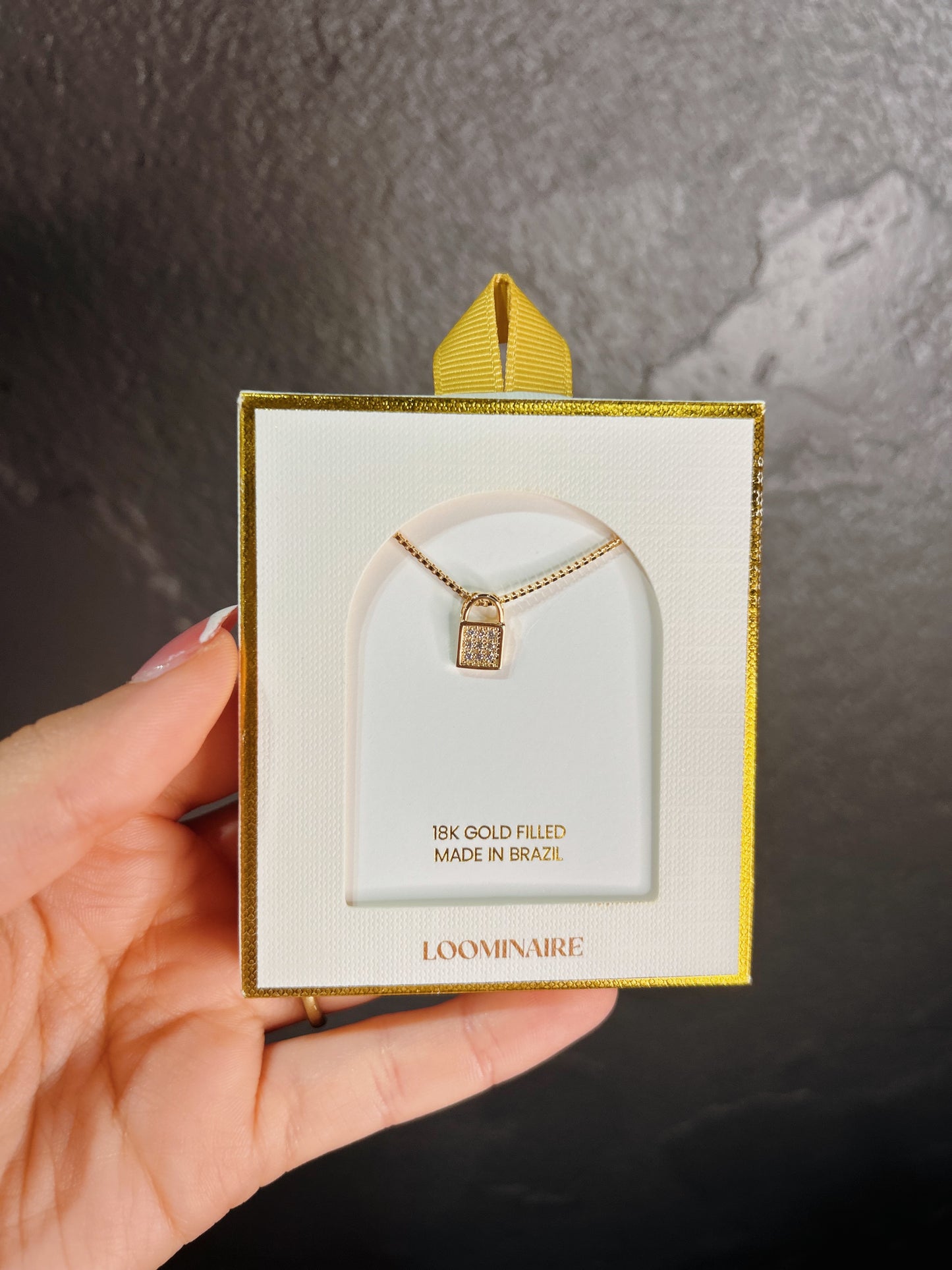Pave Locket Necklace