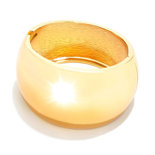 Chunky Tapered Hinge Bangle Bracelet
