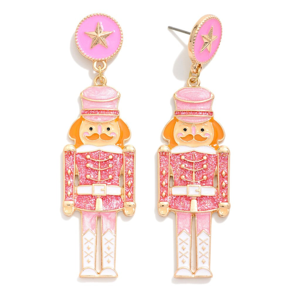 Glitter Nutcracker Earrings