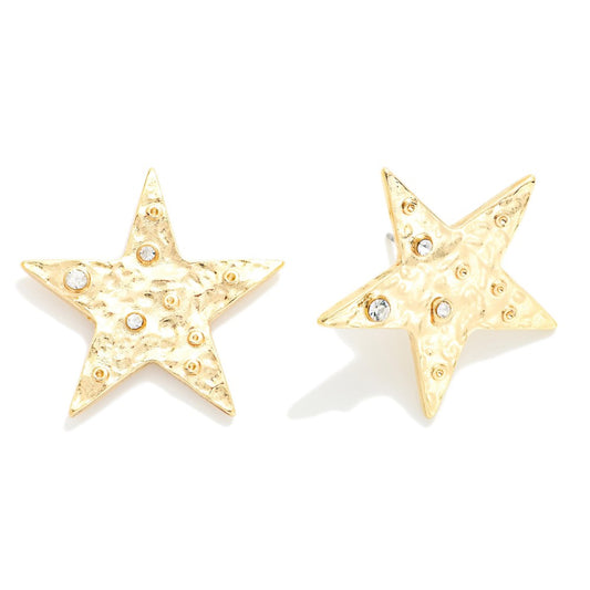 Star Rhinestone Studs