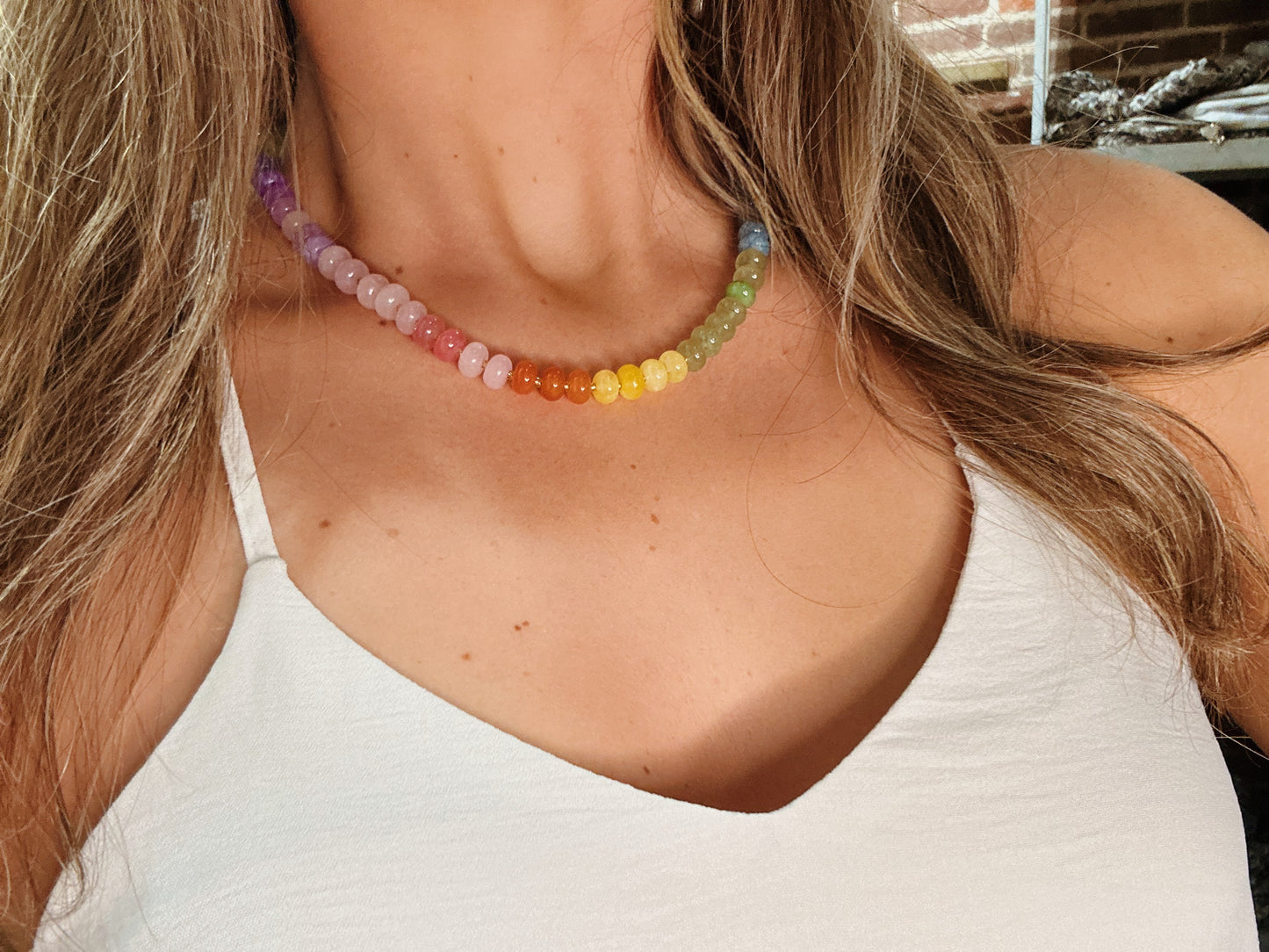 Multi Colored Beaded Necklace