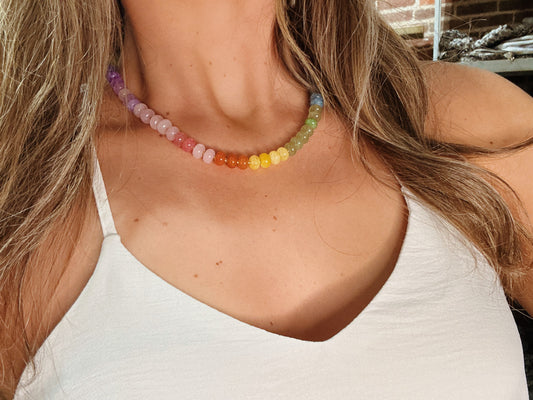 Multi Colored Beaded Necklace