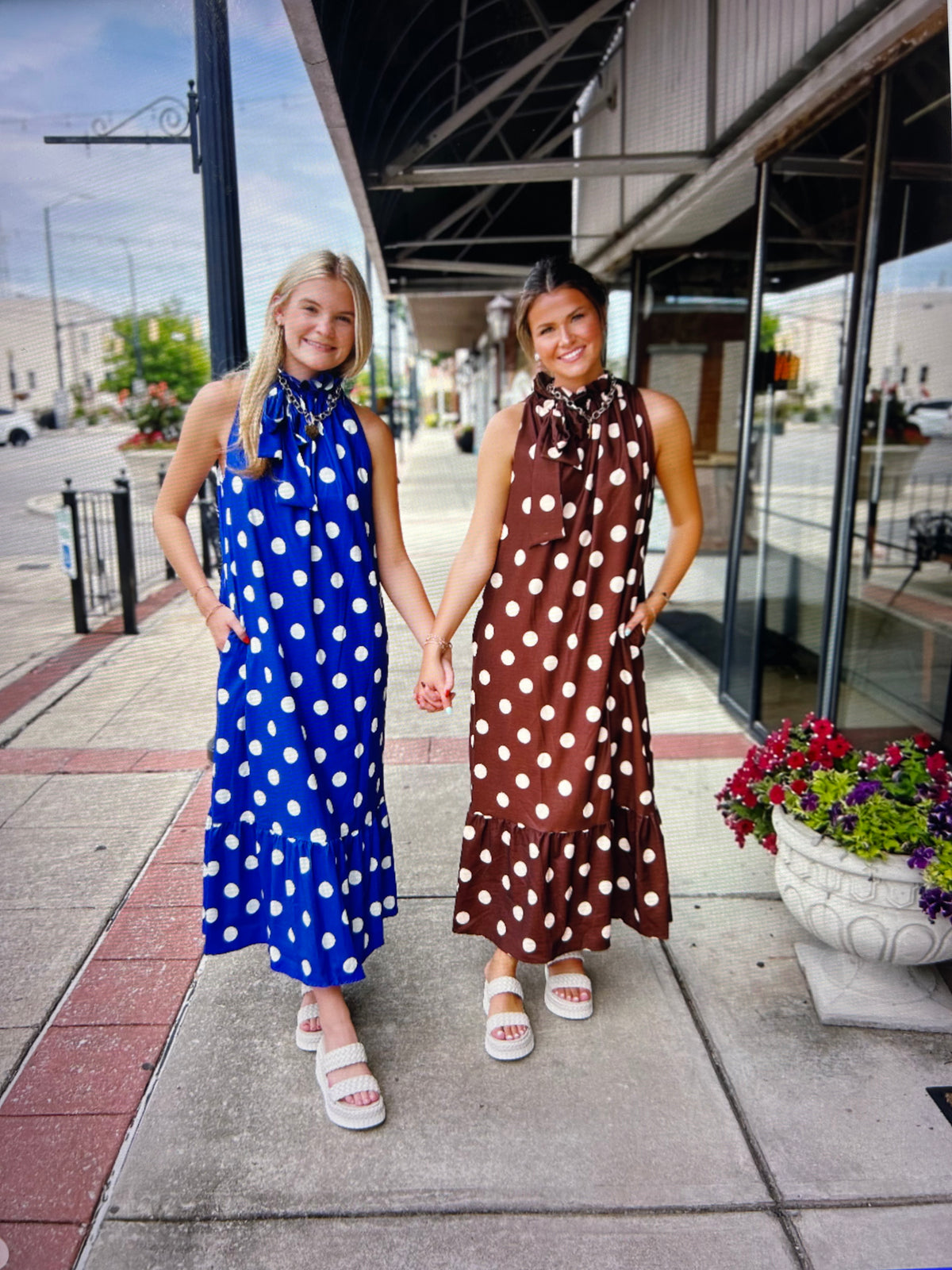 Polka Dot Maxi Dress