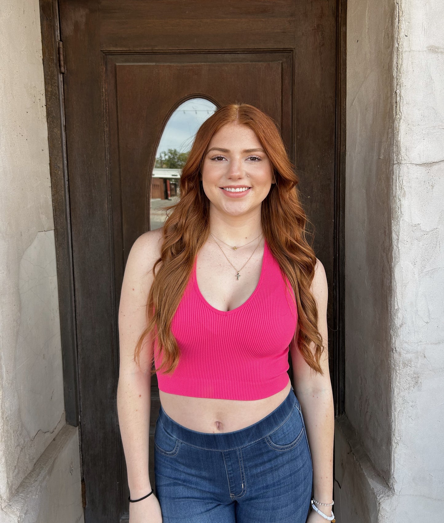 Cropped Racerback Tank