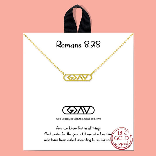 God is Greater Necklace