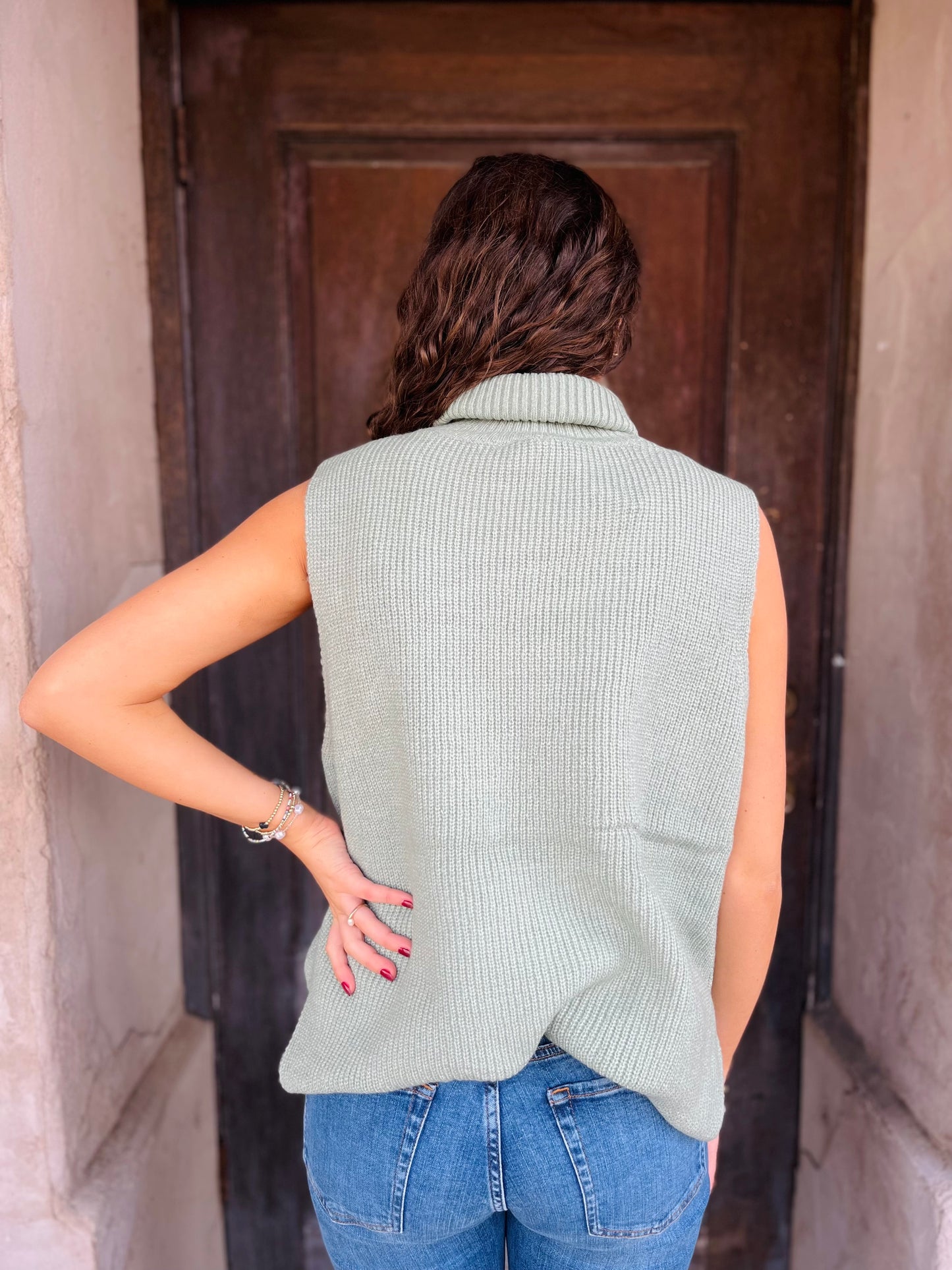 Turtleneck Sweater Vest