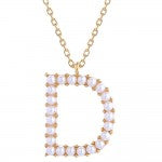 Pearl Initial Letter Necklace