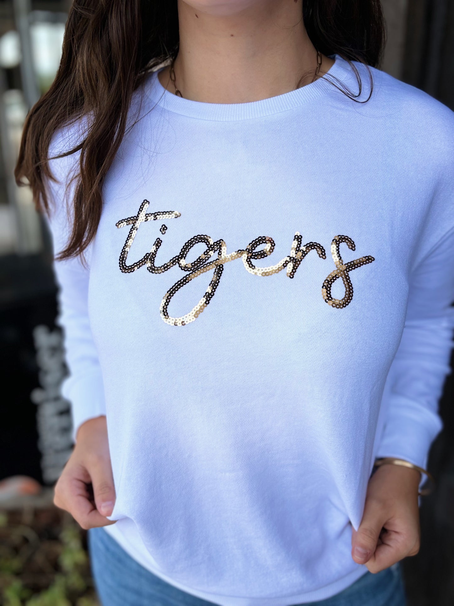 Tigers Sequin Sweatshirt