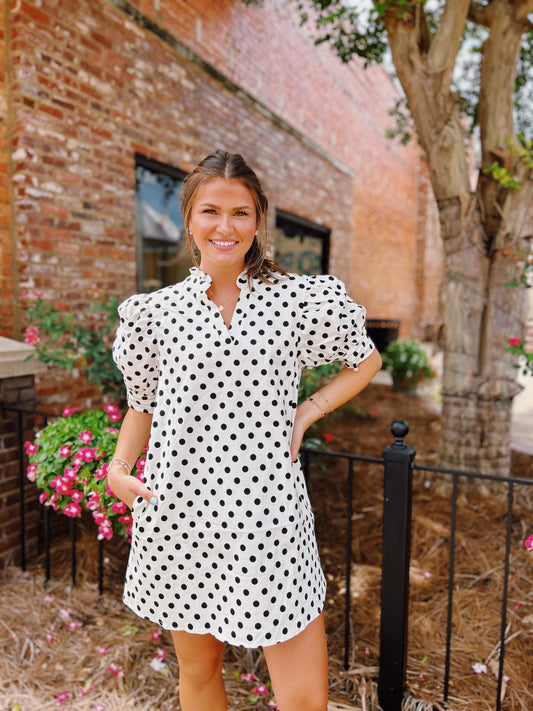 Polka Dot Mini Dress