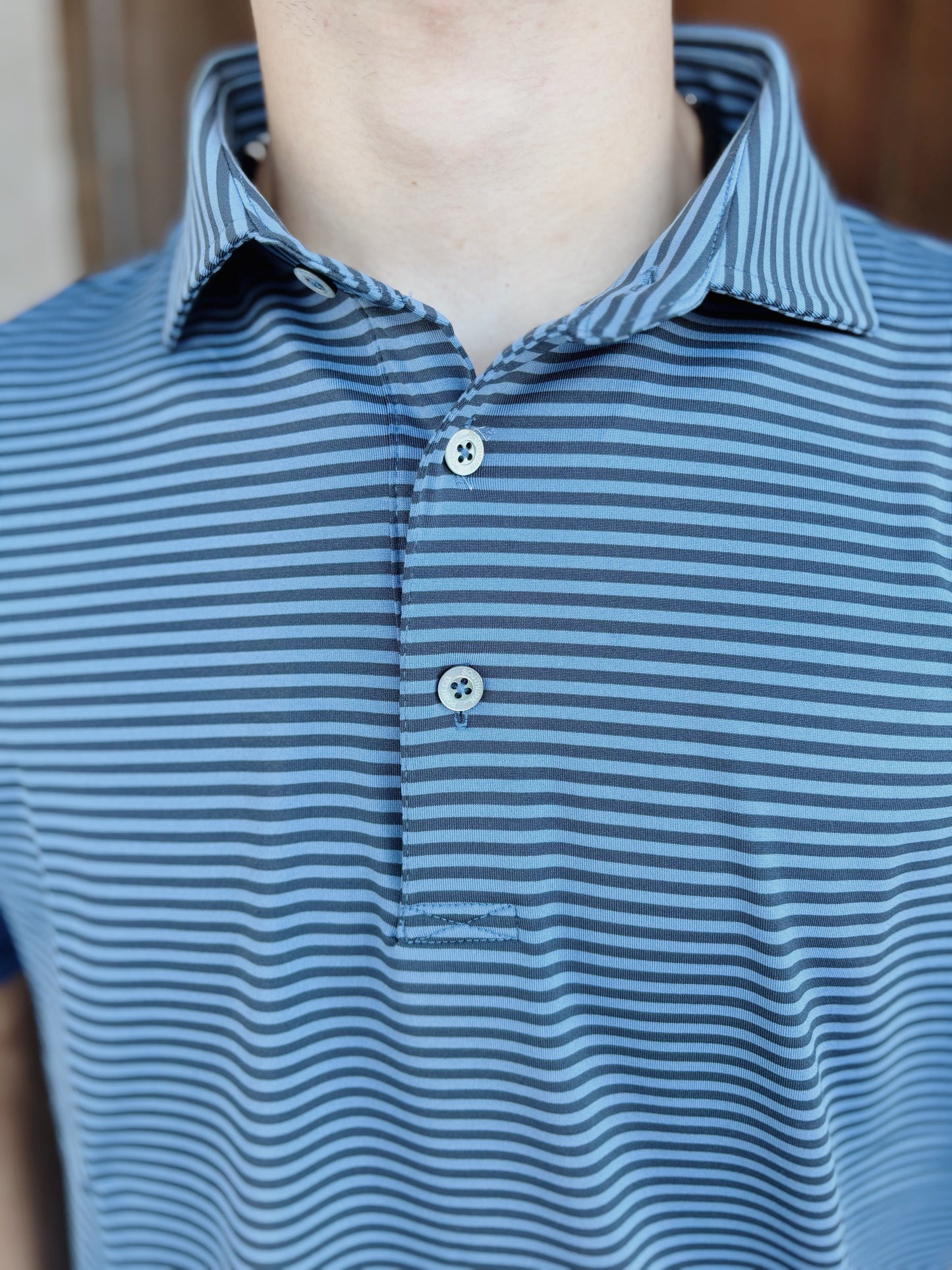Morgan Blue Stripe Polo
