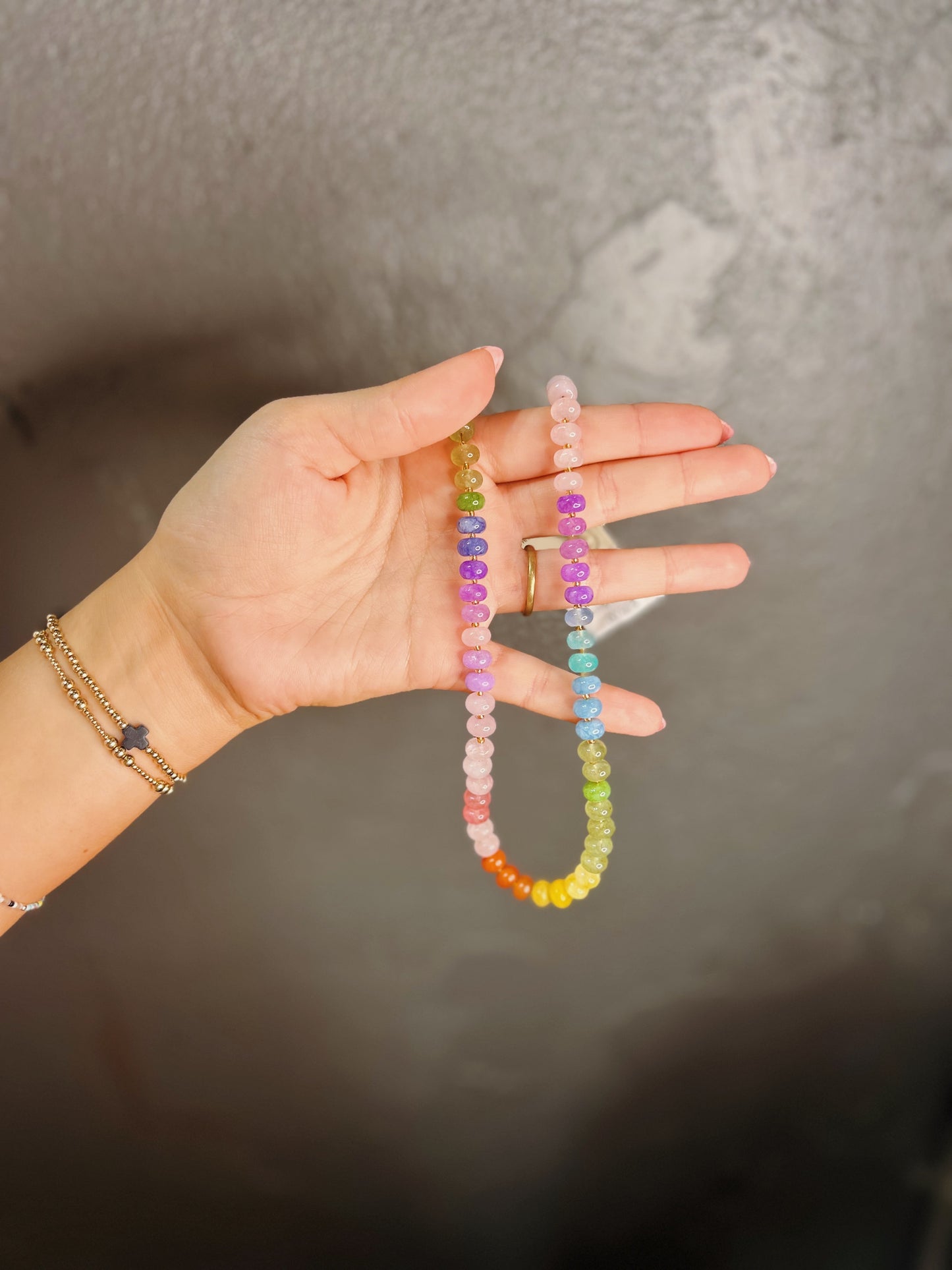 Multi Colored Beaded Necklace
