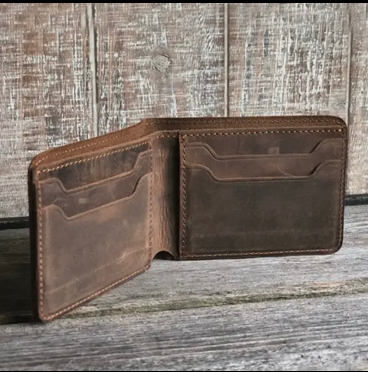 Genuine Leather Bifold Wallet