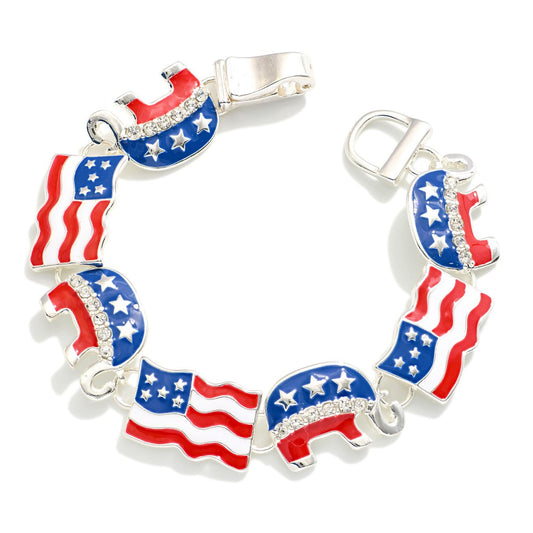 Flag And Elephant Bracelet