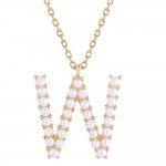 Pearl Initial Letter Necklace