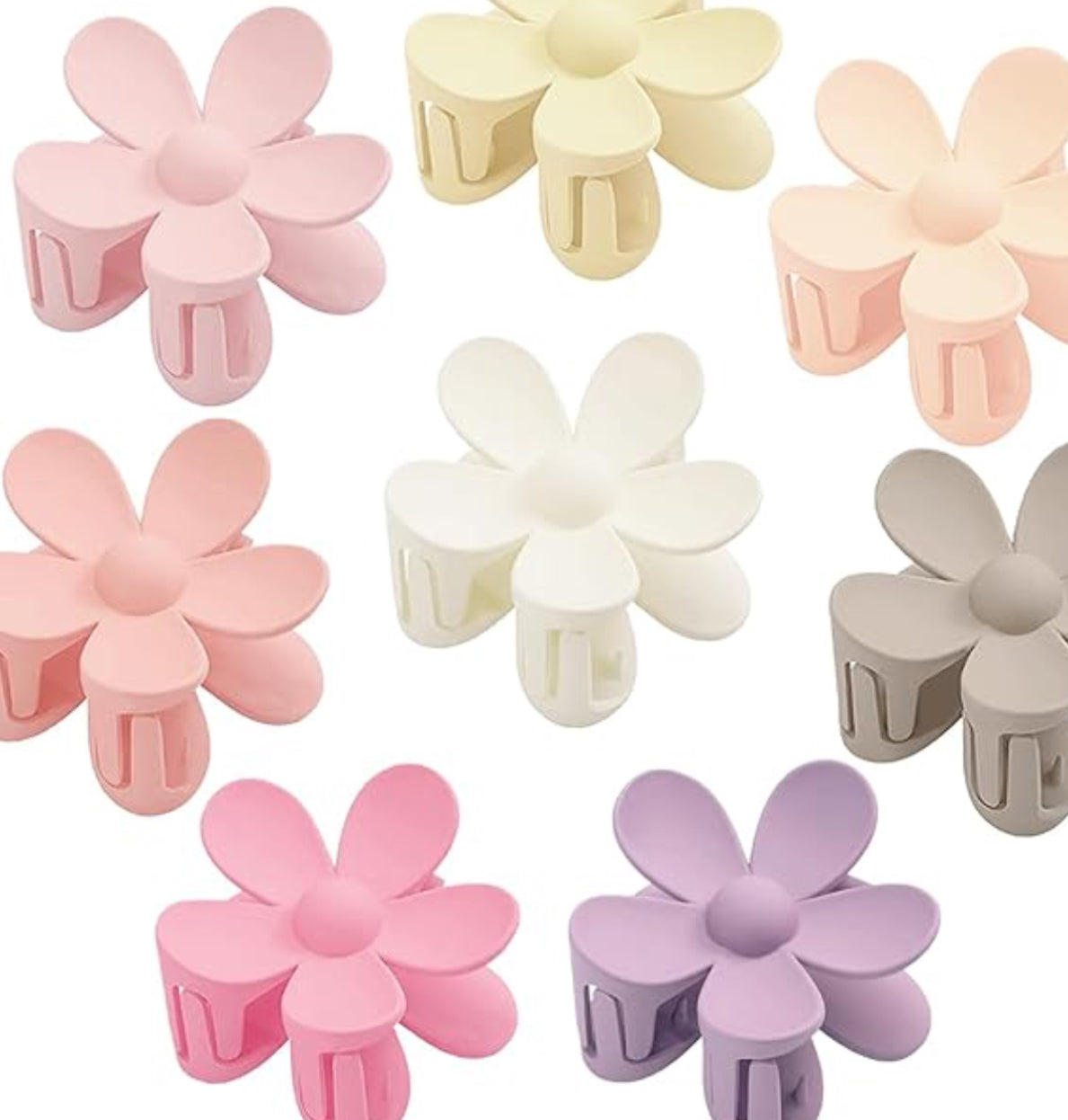 Matte Flower Hair Clip