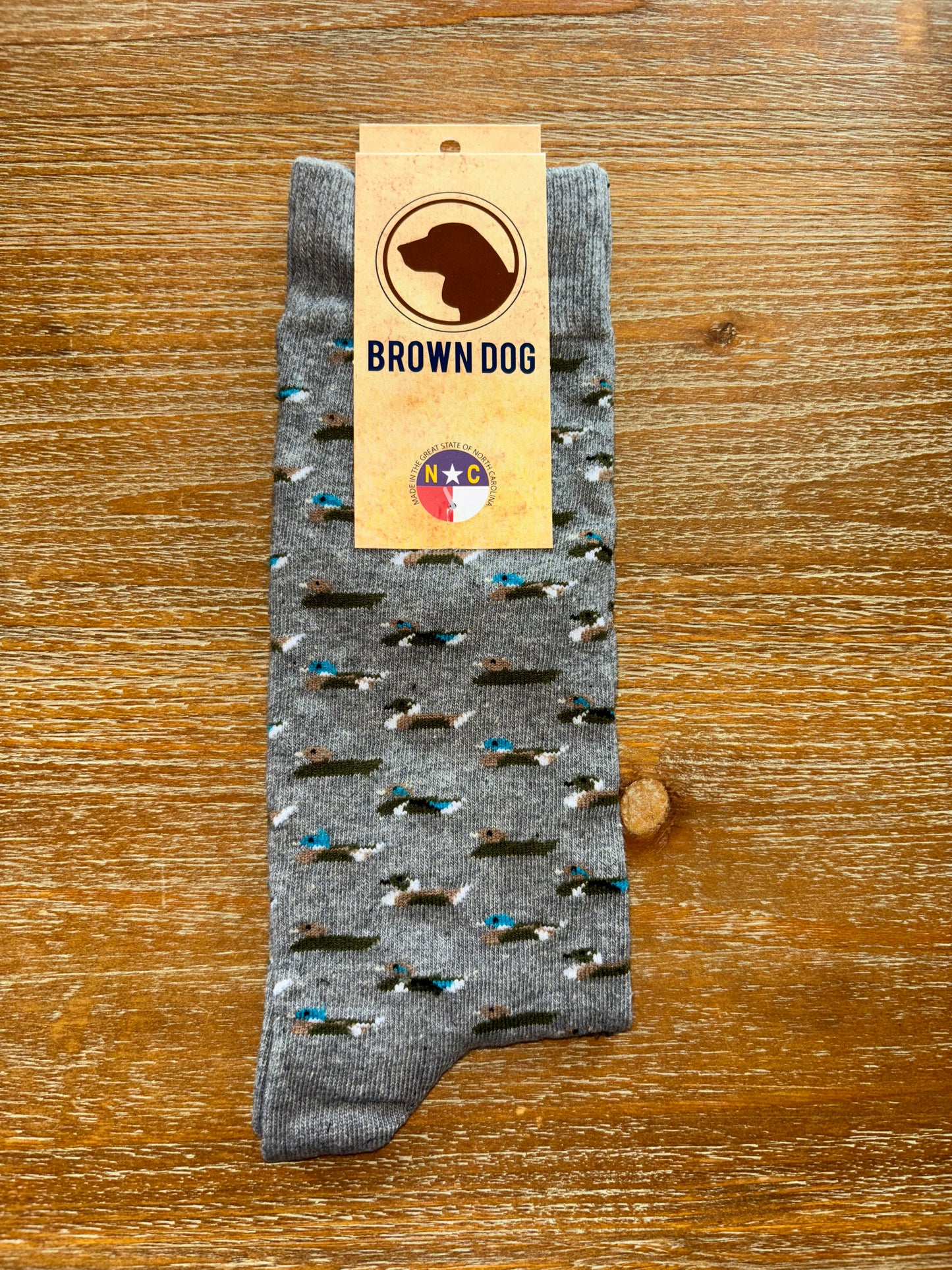 Brown Dog Tall Socks