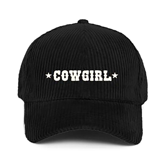 Corduroy 'Cowgirl' Baseball Cap