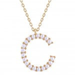 Pearl Initial Letter Necklace