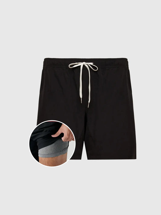 Quick Dry Active Shorts With Liner