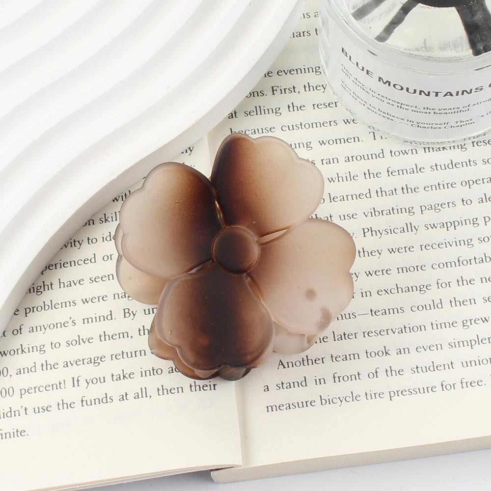 Ombre Frosted Flower Clip