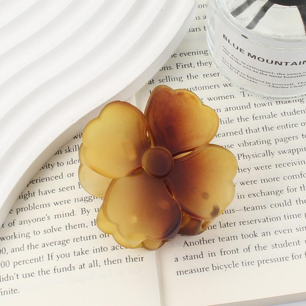 Ombre Frosted Flower Clip
