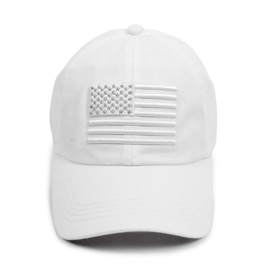 White American Flag Cap