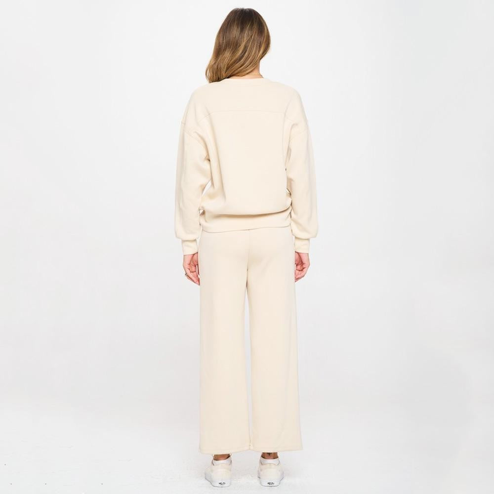 High Rise Cropped Scuba Pants