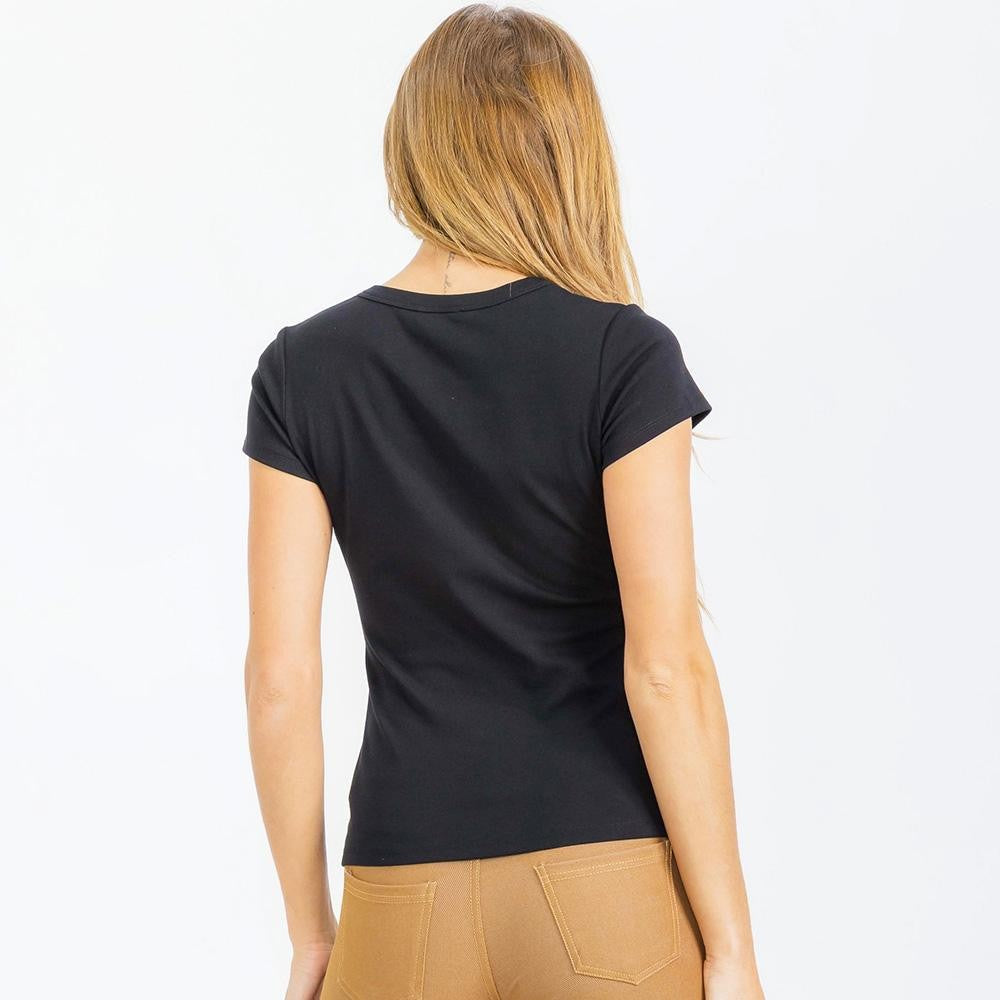 U-Neck Short Sleeve T-Shirt