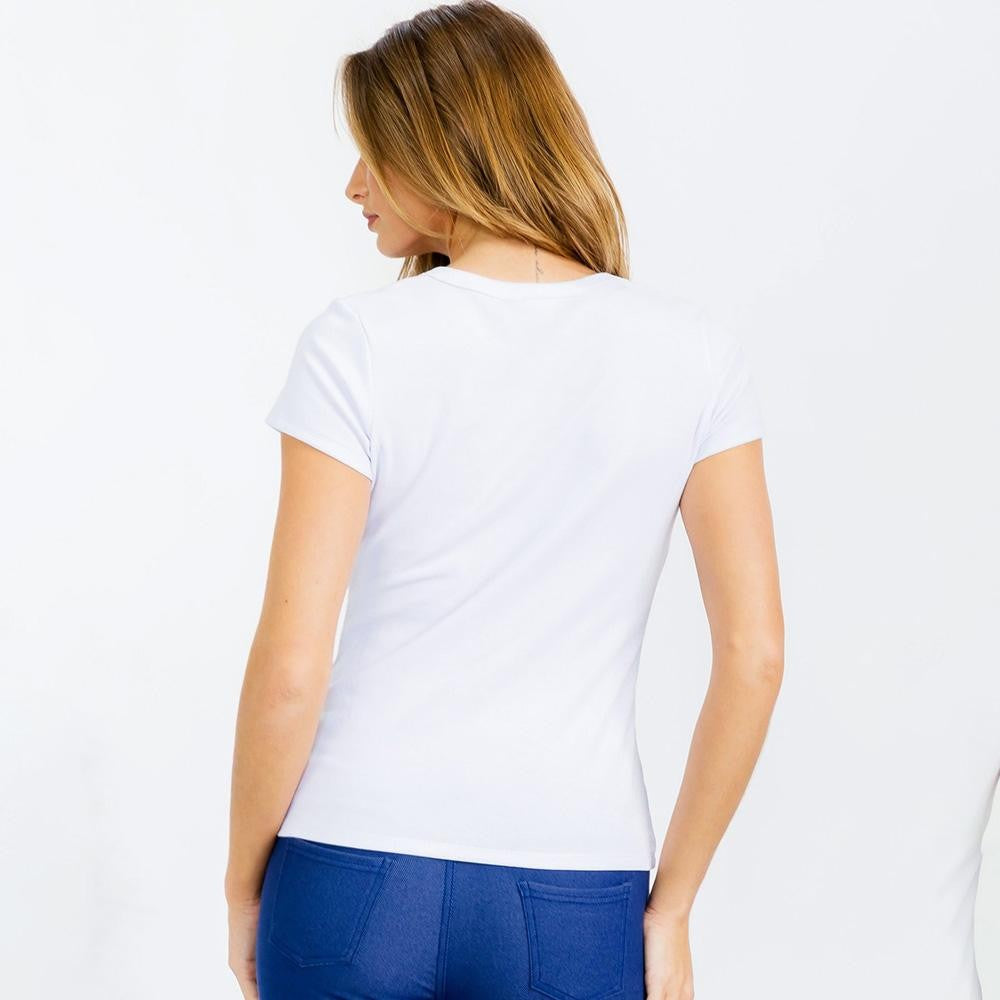 U-Neck Short Sleeve T-Shirt