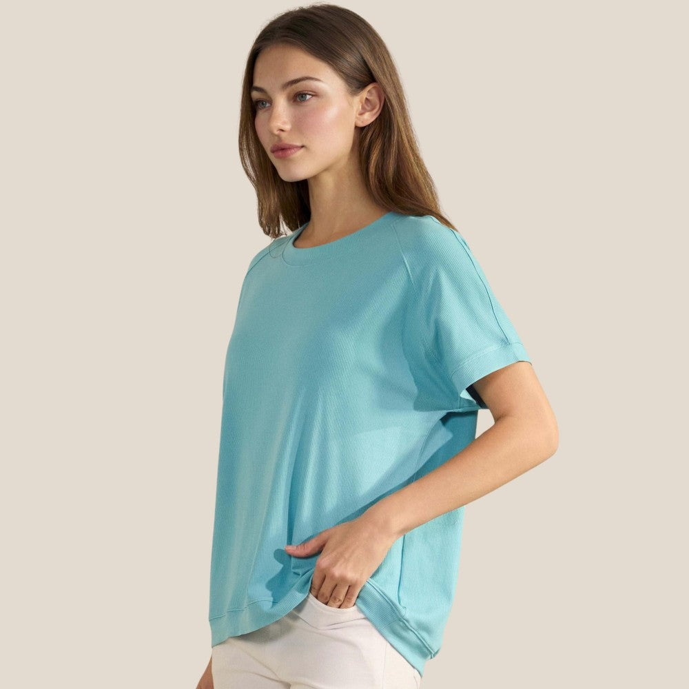 Loose Fit Short Sleeve Top