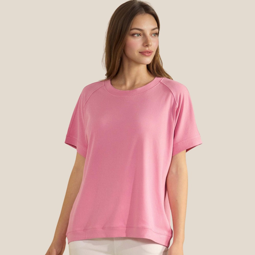 Loose Fit Short Sleeve Top