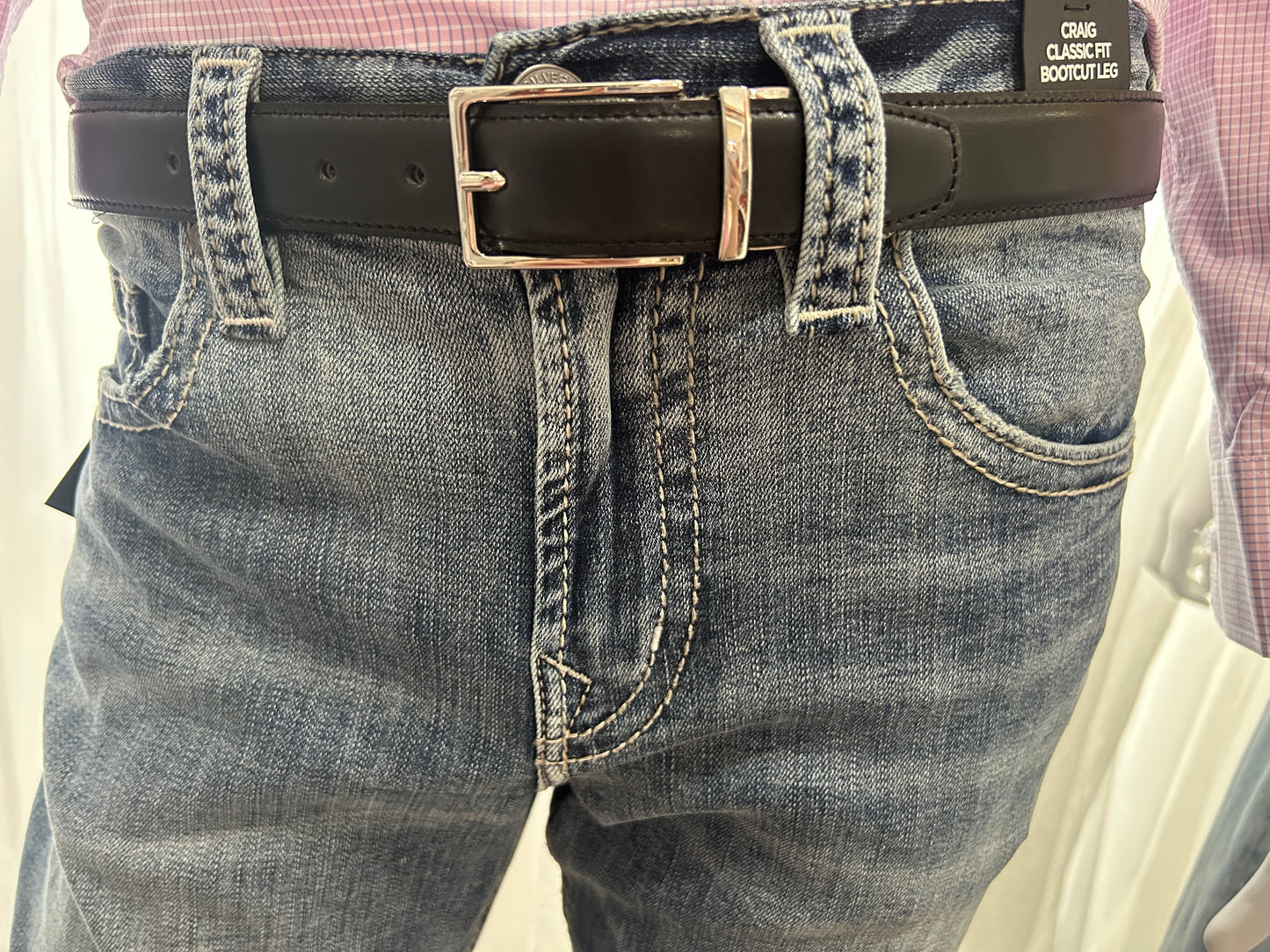 Hickory Charcoal Reversible Belt