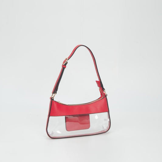 Clear & Leather Purse