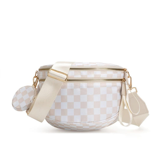 Checkered Crossbody Bag