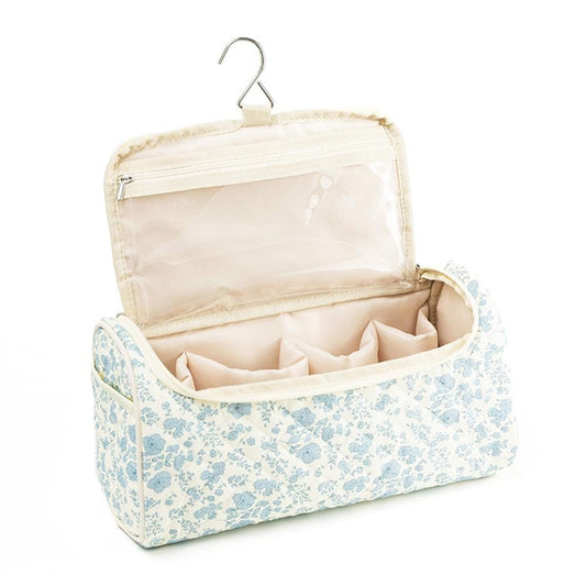 Blue Floral Toiletry Bag