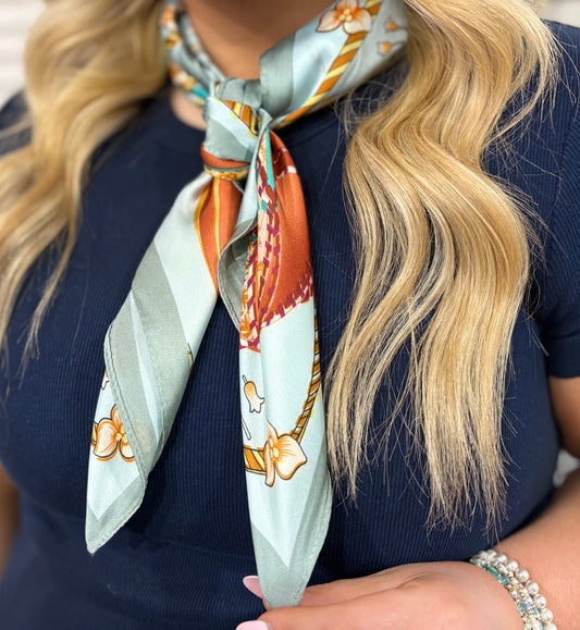 Hot Air Balloon Silky Scarf