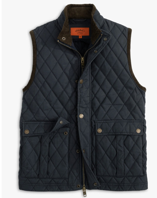 Heritage Wax Cotton Vest/ Navy