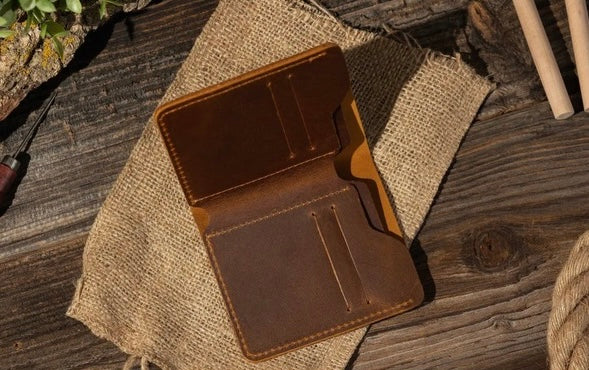 Genuine Leather Bifold Wallet