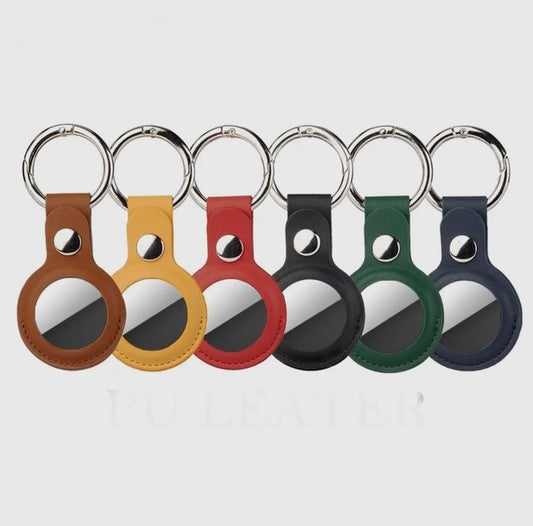 Leather Air Tag Keychain