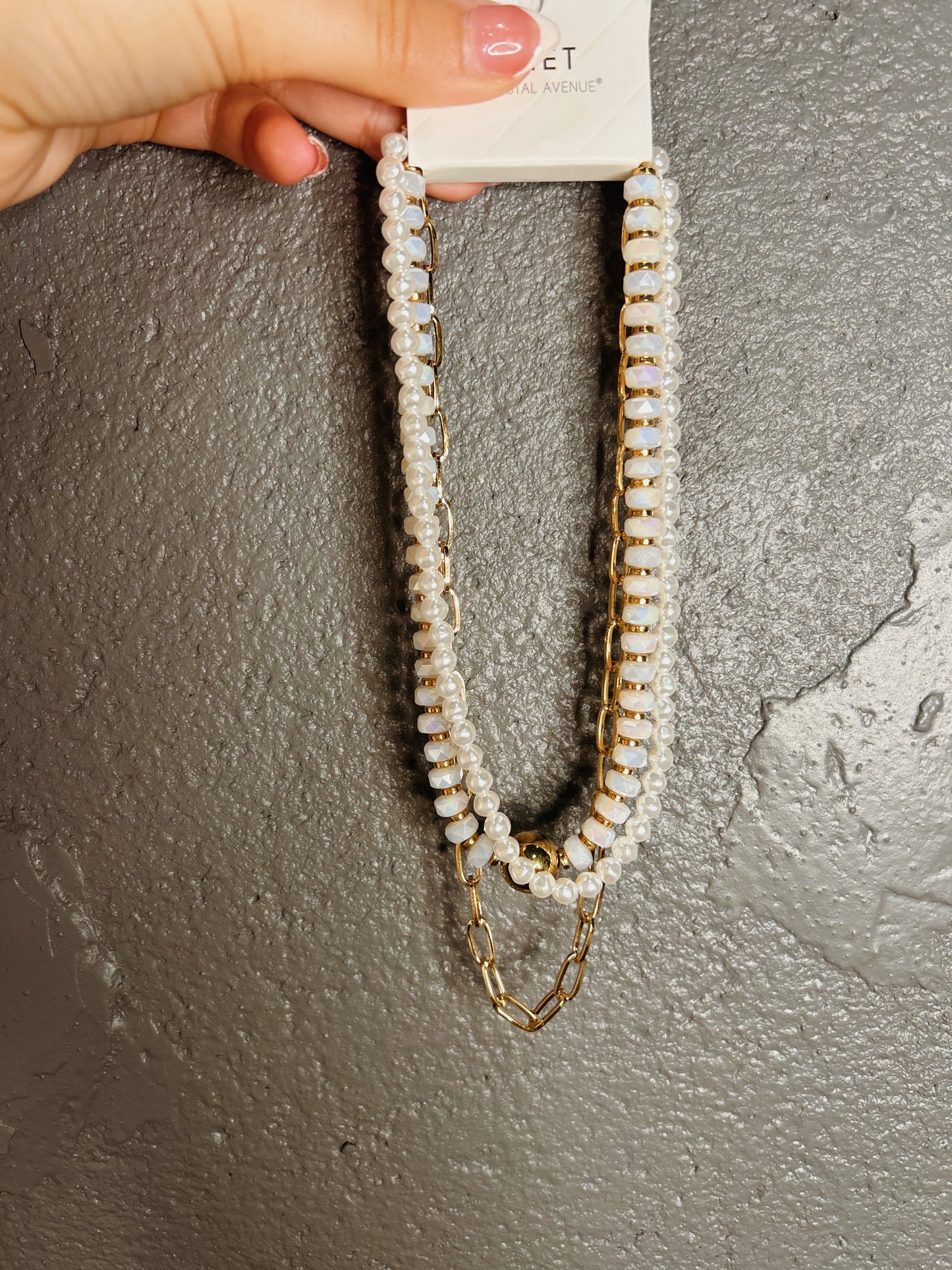 Opal Triple Layered Necklace