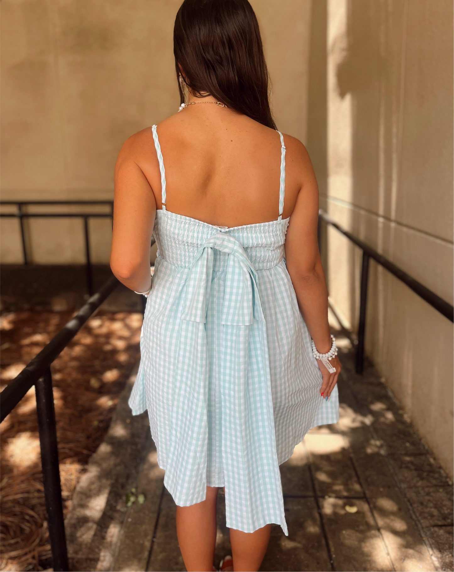 Fit and Flare Fitted Shirred Bodice Dress