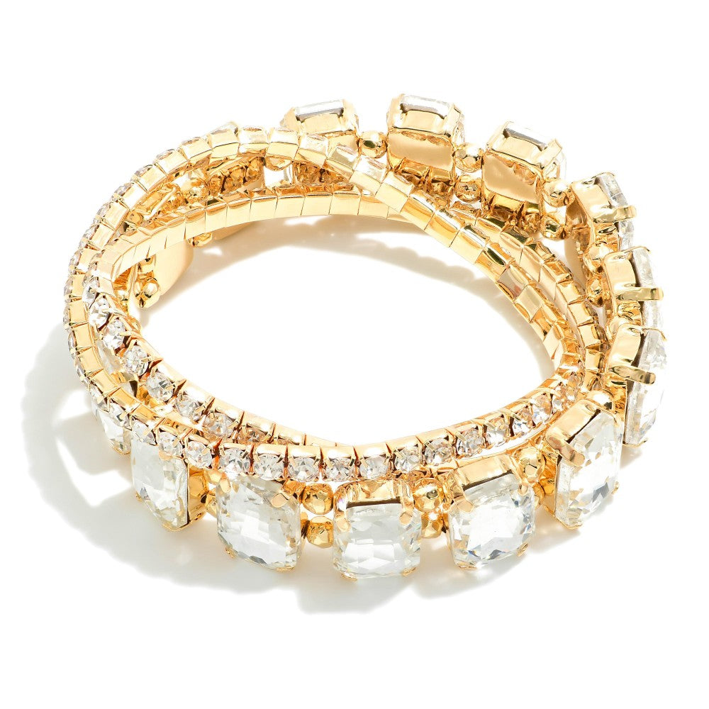 Colored Diamond Stretch Bracelet