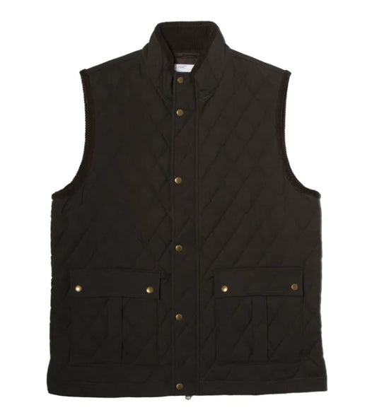 Heritage Wax Cotton Vest/Pine