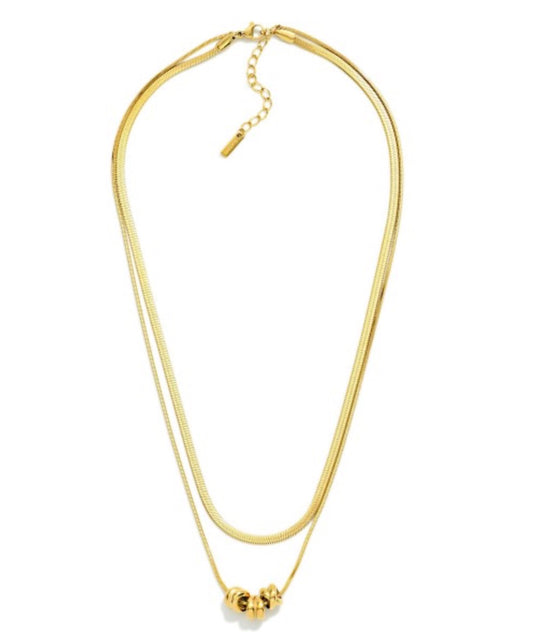 Layered Chain Link Necklace