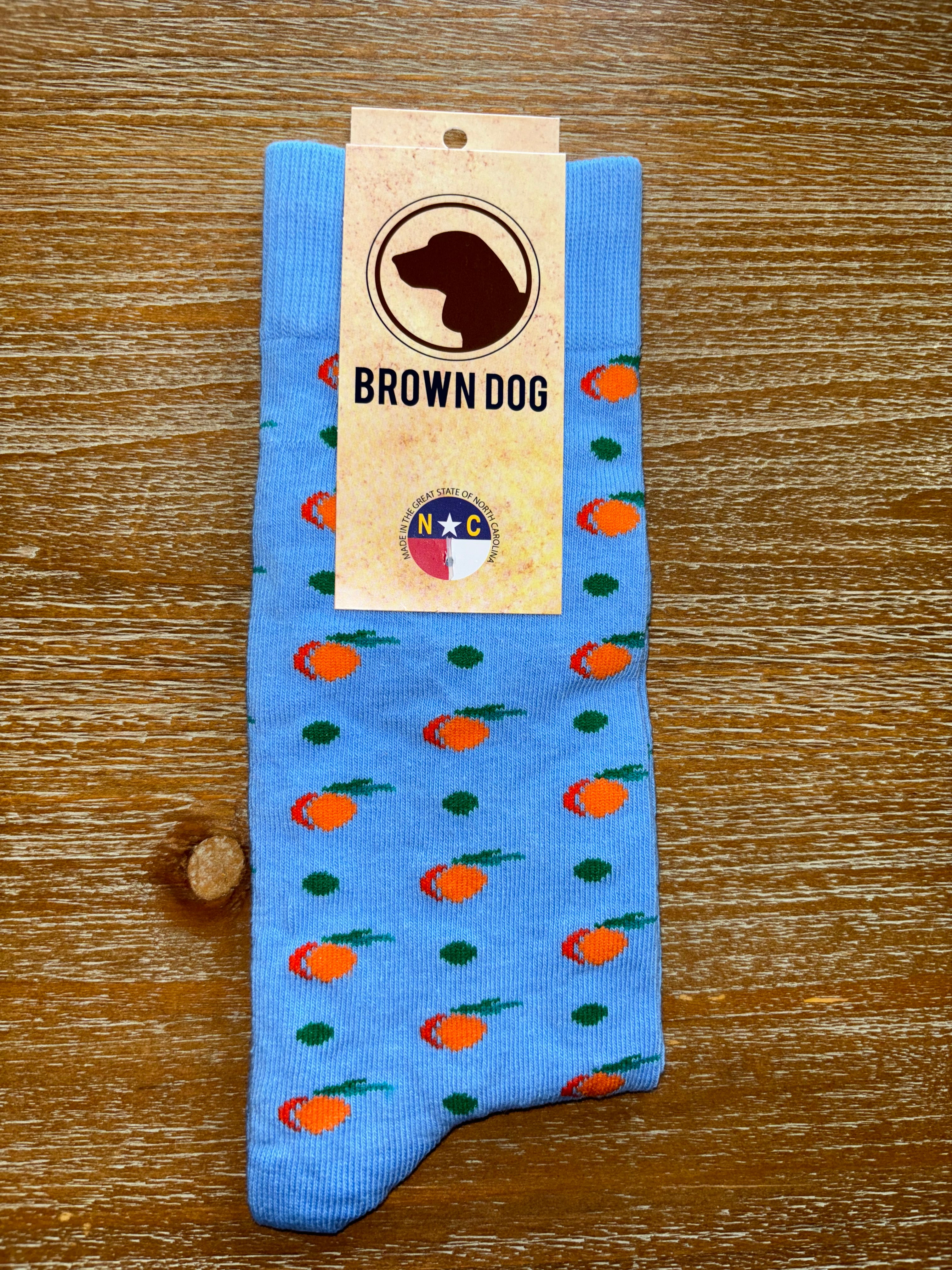 Brown Dog Tall Socks