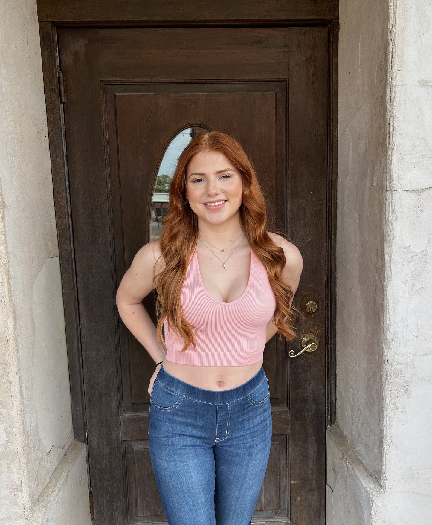 Cropped Racerback Tank