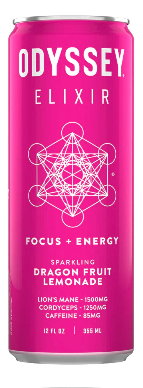 Odyssey Elixir Focus + Energy Sparkling Mushroom Drink