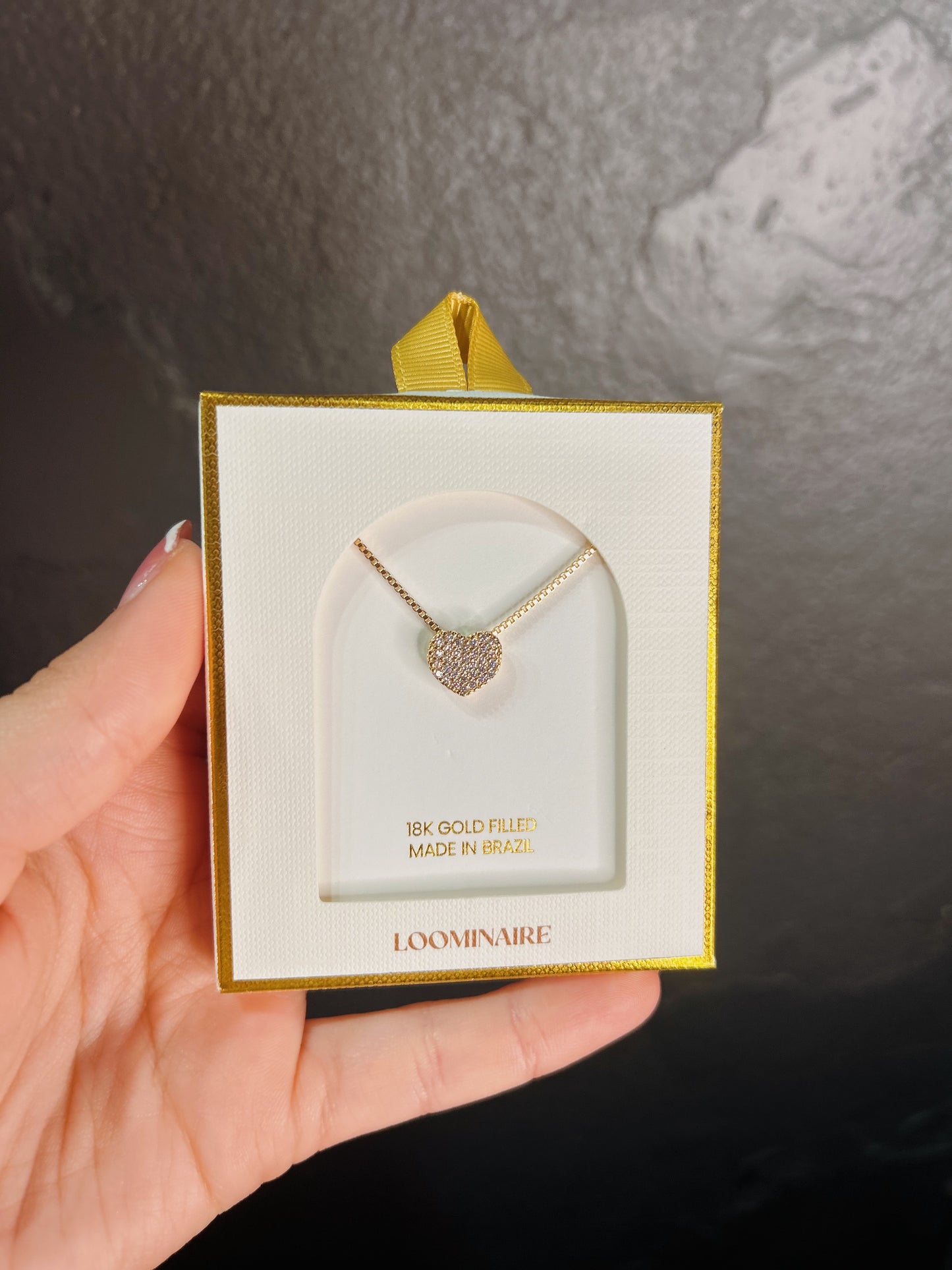 Pave Heart Necklace