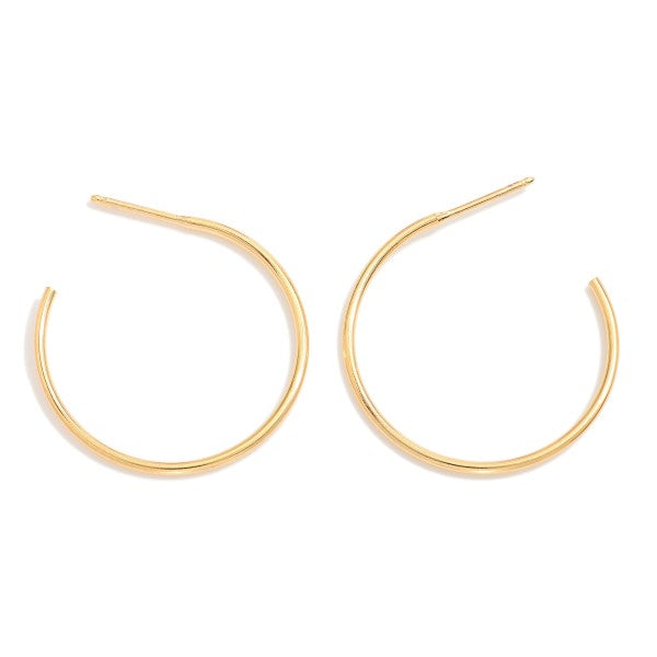 Skinny Hoop Earrings